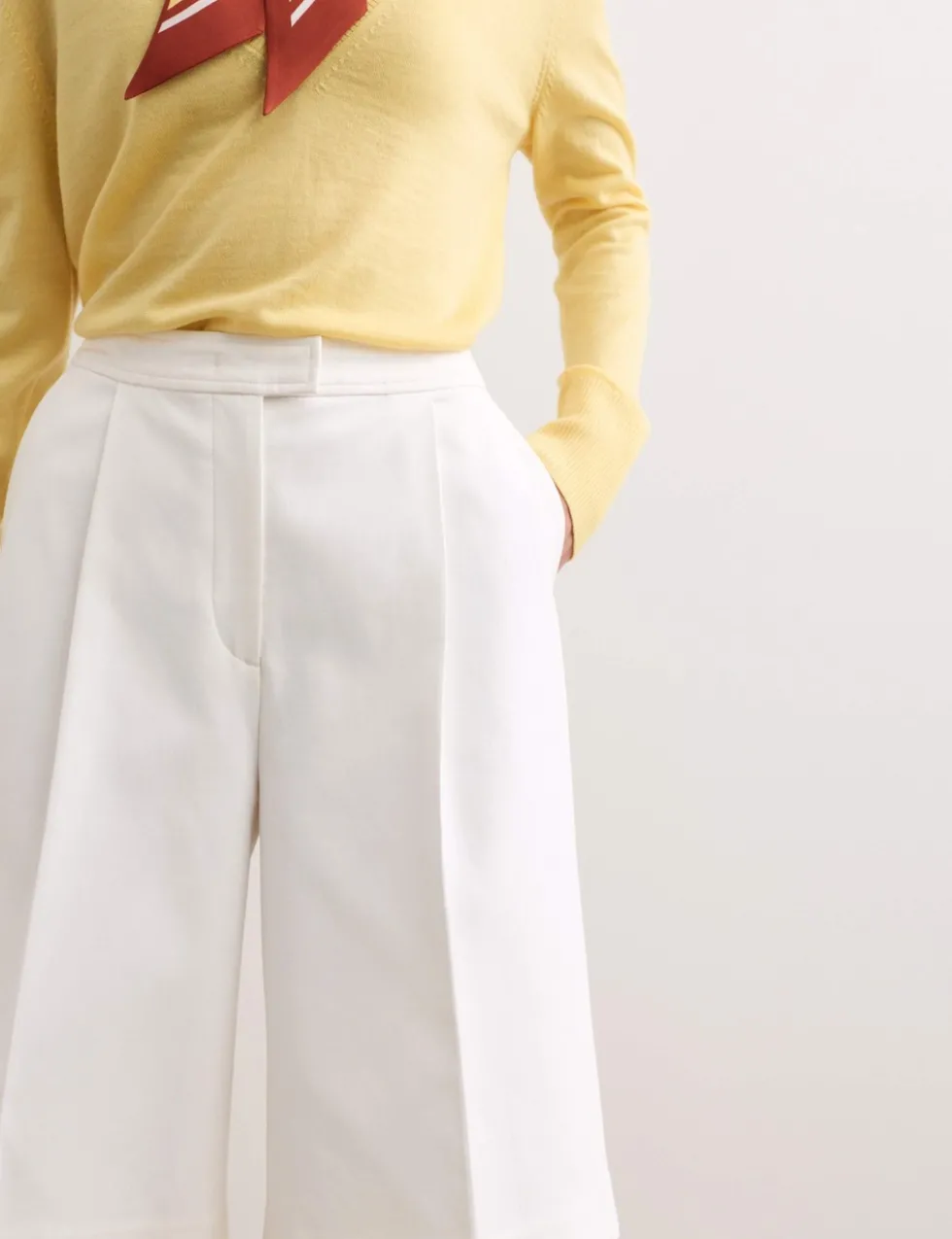 Cotton Rich Pleat Front Tailored Shorts
