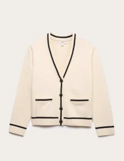Cotton Rich Pocket Detail Cardigan