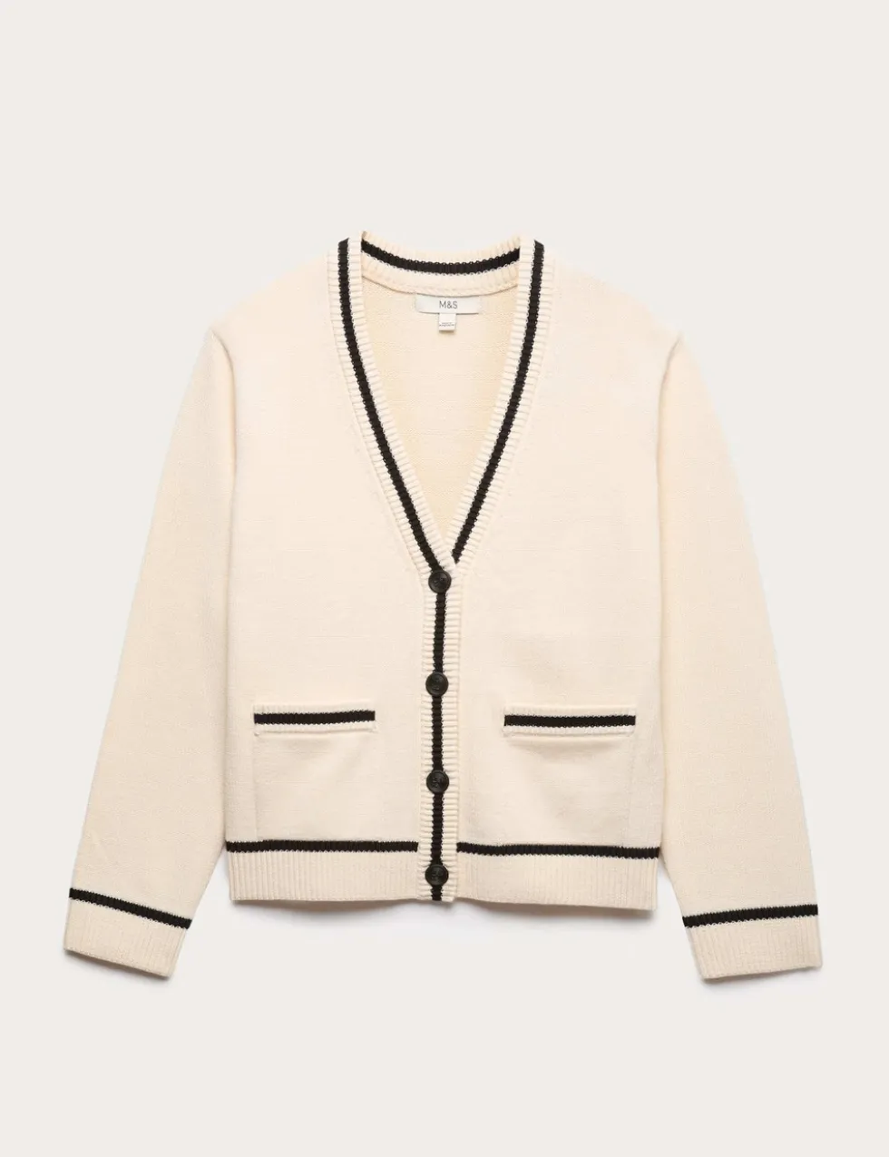 Cotton Rich Pocket Detail Cardigan