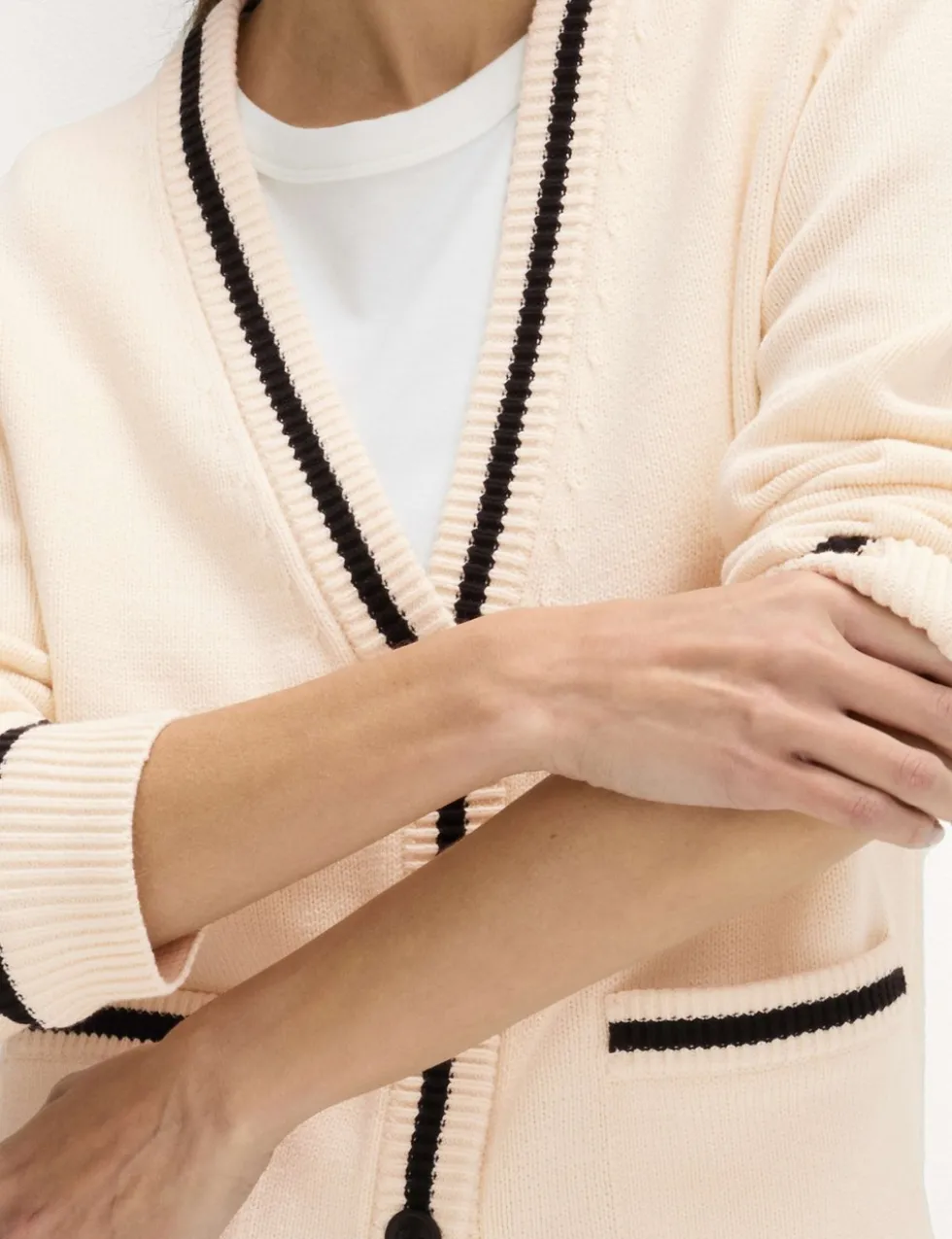 Cotton Rich Pocket Detail Cardigan