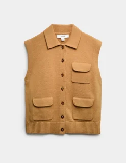 Cotton Rich Pocket Knitted Waistcoat