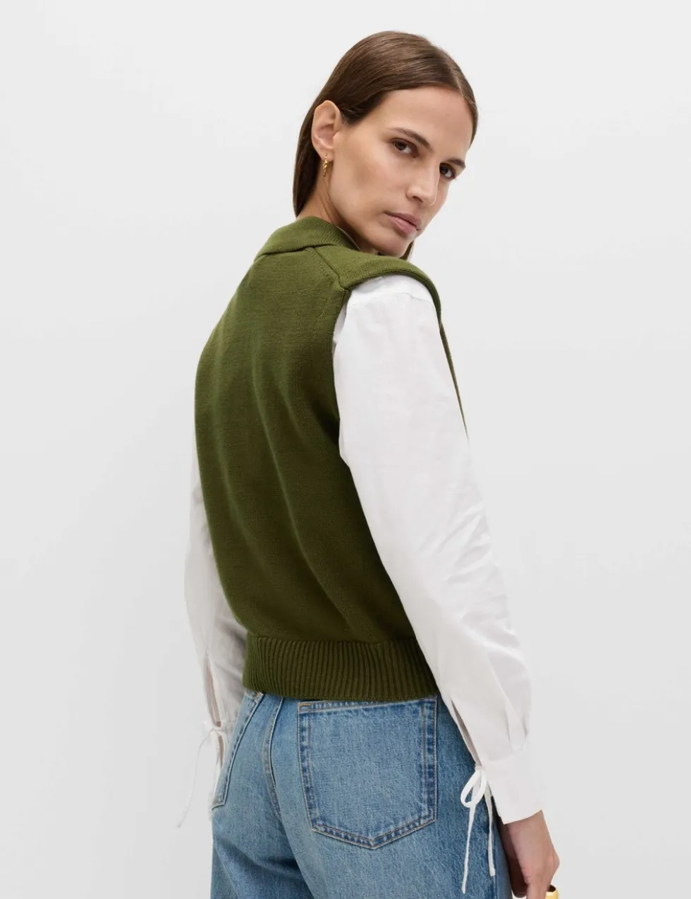 Cotton Rich Pocket Knitted Waistcoat