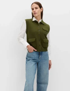 Cotton Rich Pocket Knitted Waistcoat