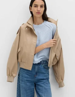 Cotton Rich Pointelle Scallop Edge Jumper