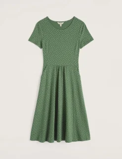 Cotton Rich Polka Dot T-Shirt Dress