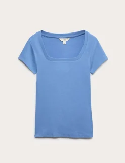Cotton Rich Premium Square Neck Top