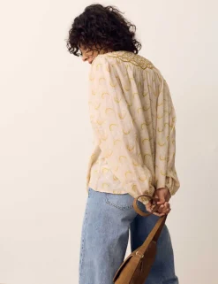 Cotton Rich Printed Blouse