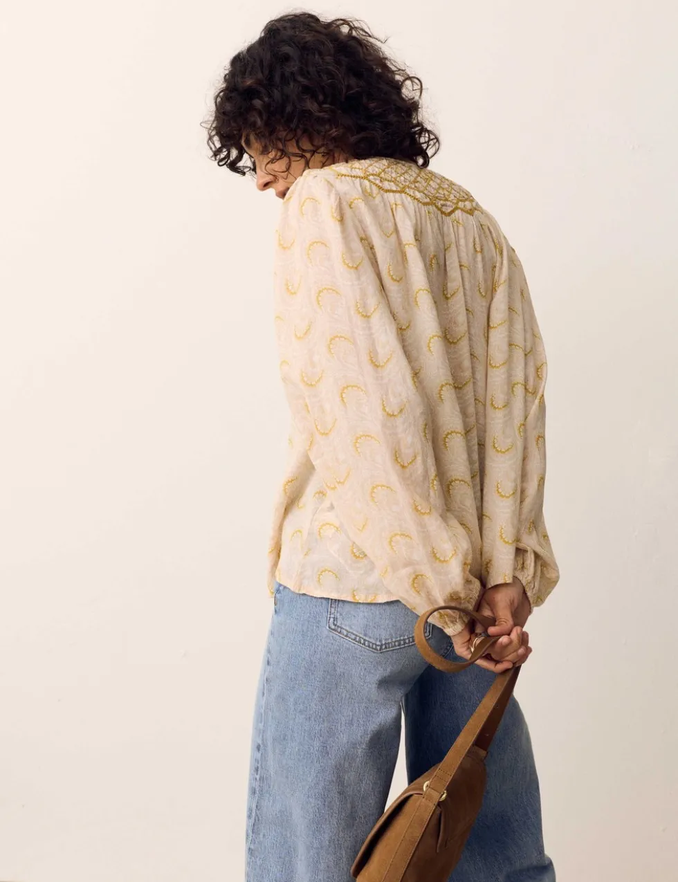 Cotton Rich Printed Blouse