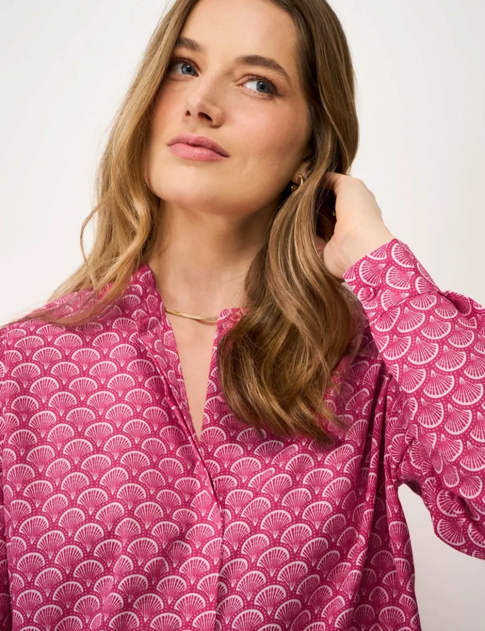 Cotton Rich Printed Blouse