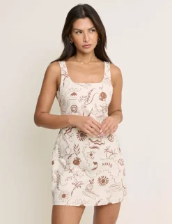 Cotton Rich Printed Mini Shift Dress