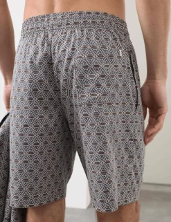 Cotton Rich Printed Pyjama Shorts