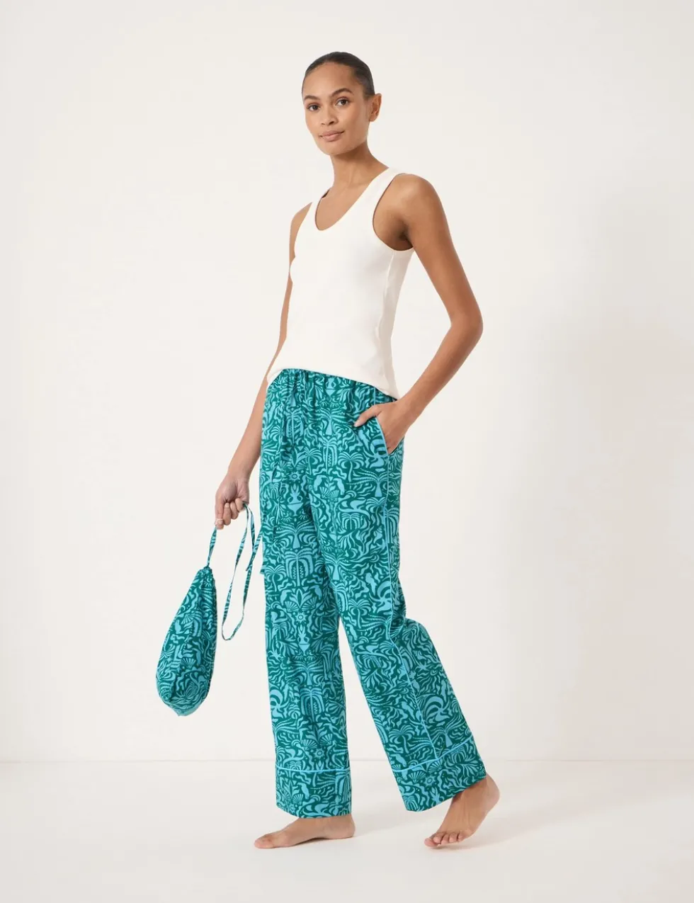 Cotton Rich Printed Pyjamas