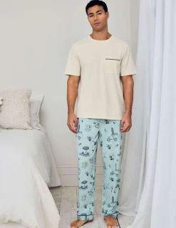 Cotton Rich Printed Pyjama Set
