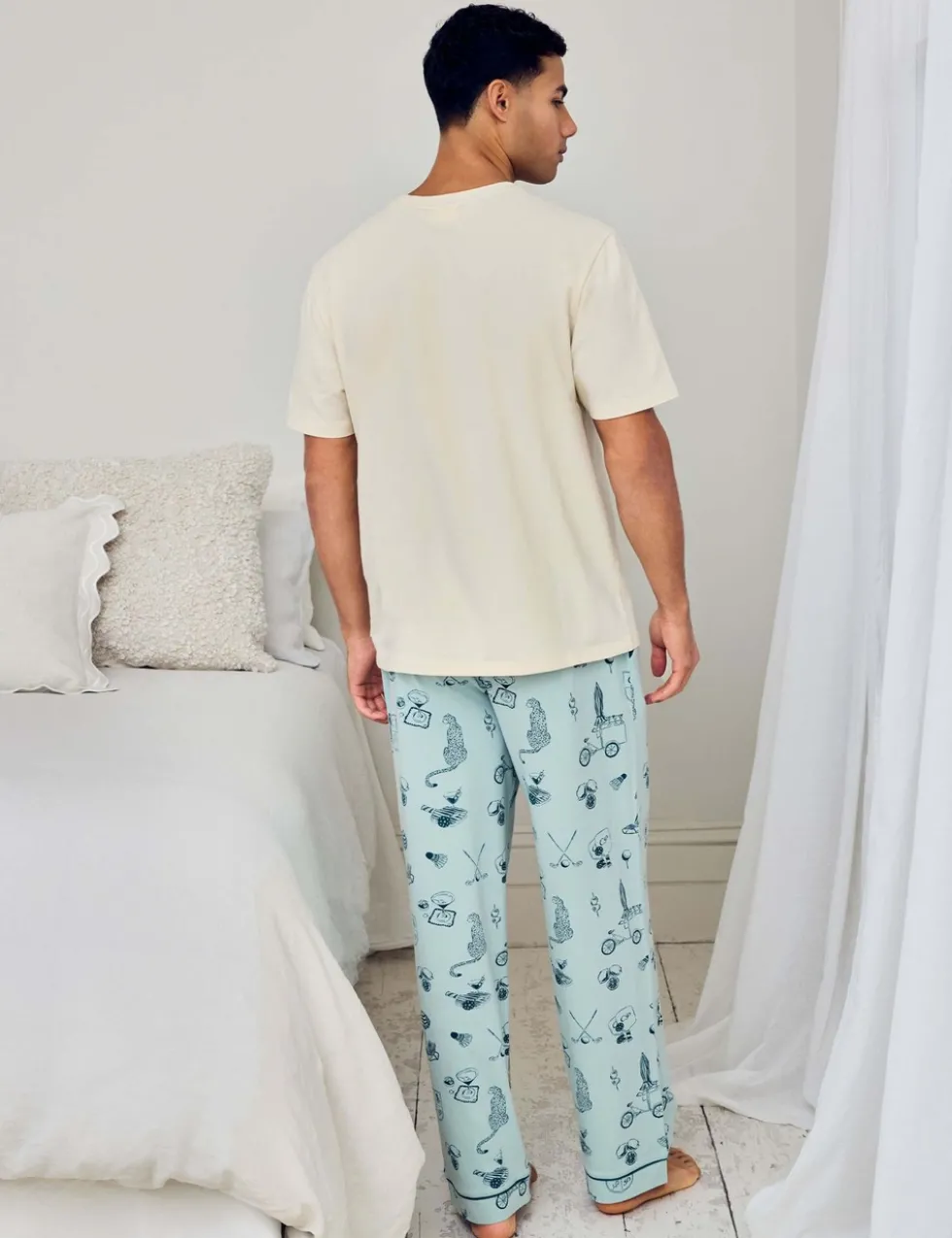 Cotton Rich Printed Pyjama Set