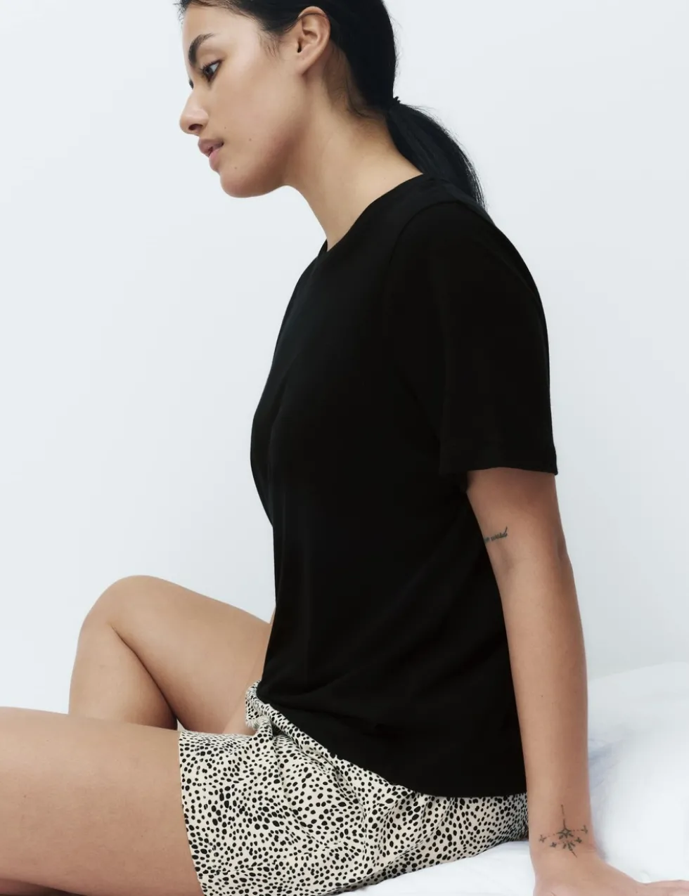 Cotton Rich Printed Shortie Set