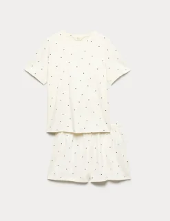 Cotton Rich Printed Shortie Set