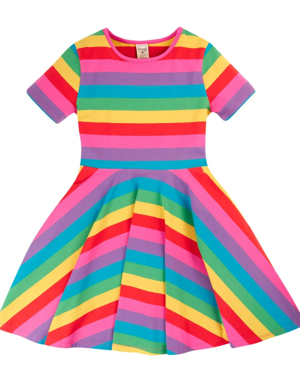 Cotton Rich Rainbow Stripe Dress (0 Mths–4 Yrs)