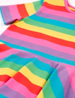 Cotton Rich Rainbow Stripe Dress (0 Mths–4 Yrs)