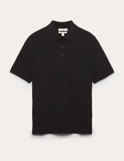 Cotton Rich Regular Fit Knitted Polo Shirt