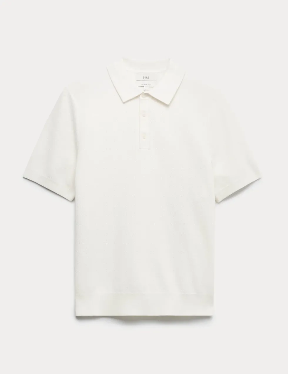 Cotton Rich Regular Fit Knitted Polo Shirt