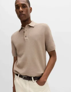 Cotton Rich Regular Fit Knitted Polo Shirt