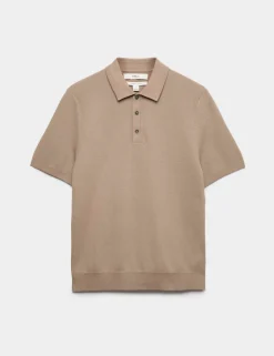 Cotton Rich Regular Fit Knitted Polo Shirt