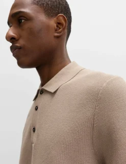 Cotton Rich Regular Fit Knitted Polo Shirt