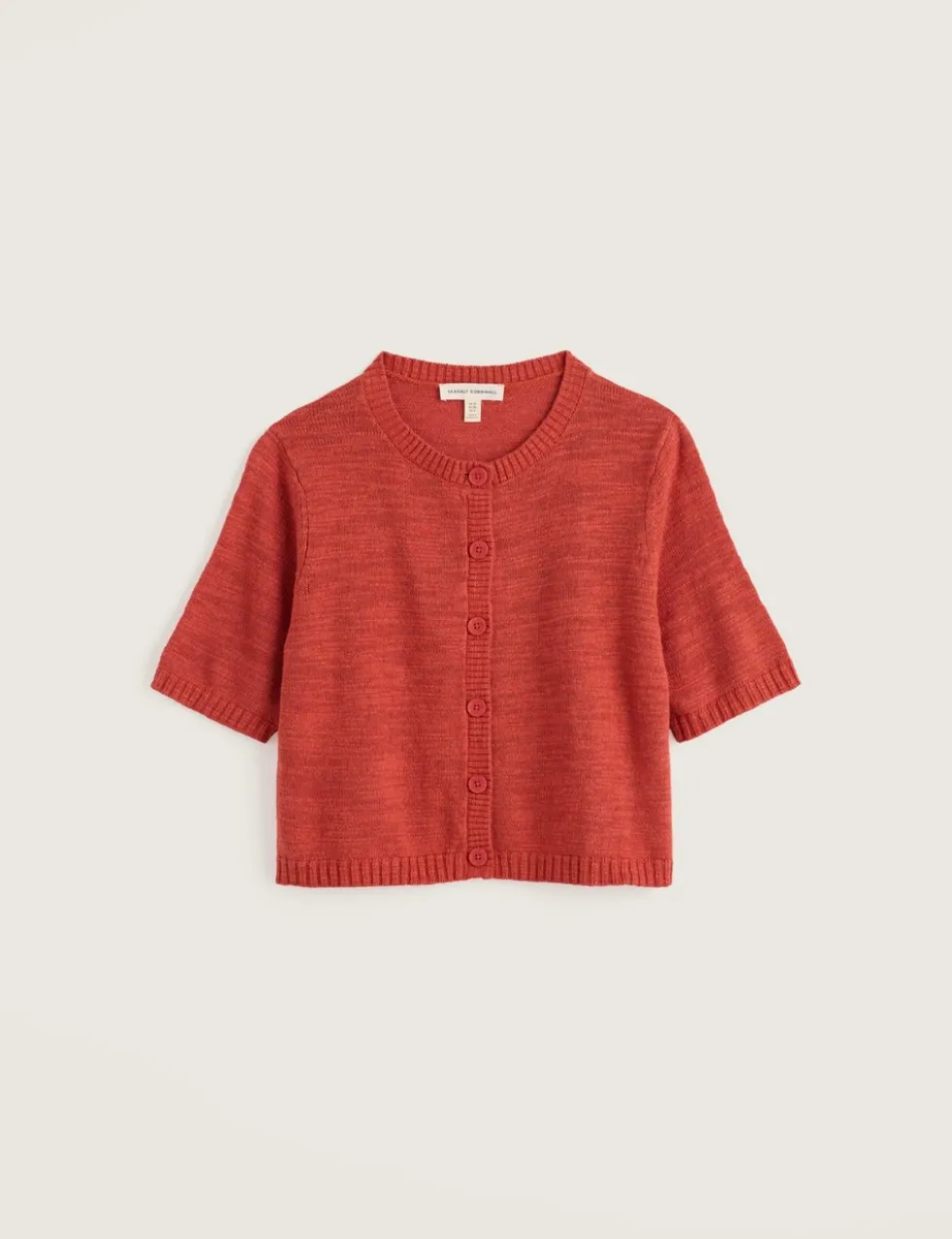 Cotton Rich Relaxed Cardigan with Linen