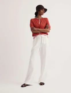 Cotton Rich Relaxed Cardigan with Linen