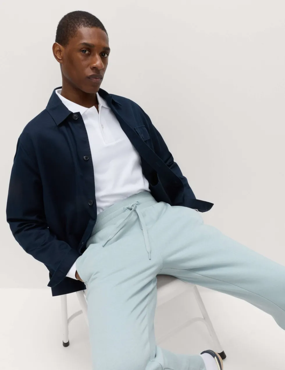 Cotton Rich Relaxed Fit Straight Leg Joggers