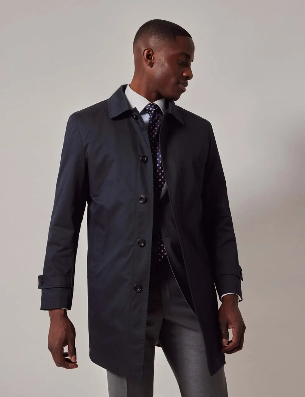 Cotton Rich Removable Lining Mac