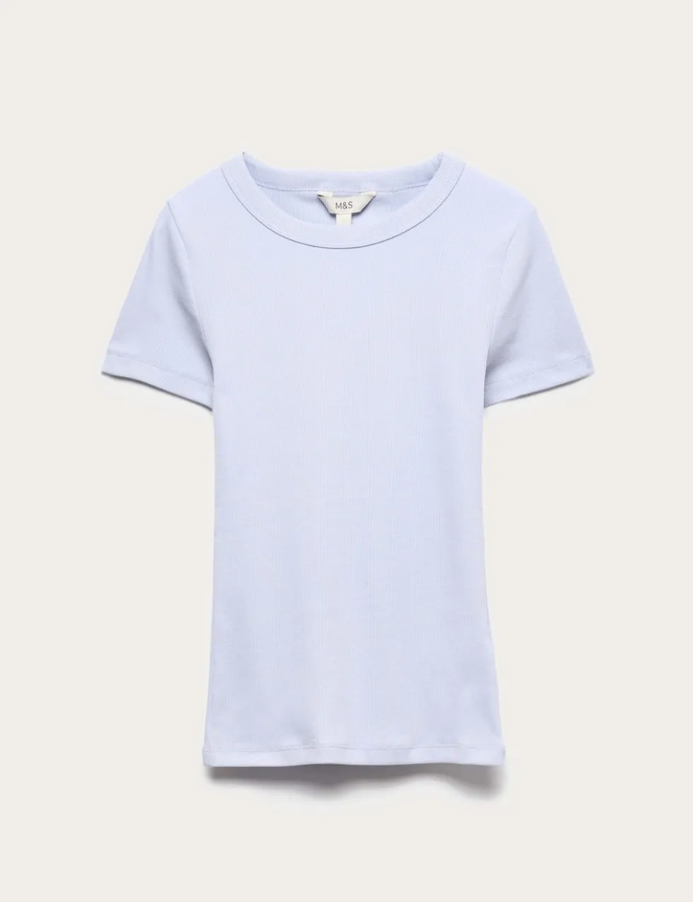 Cotton Rich Ribbed Slim Fit T-Shirt