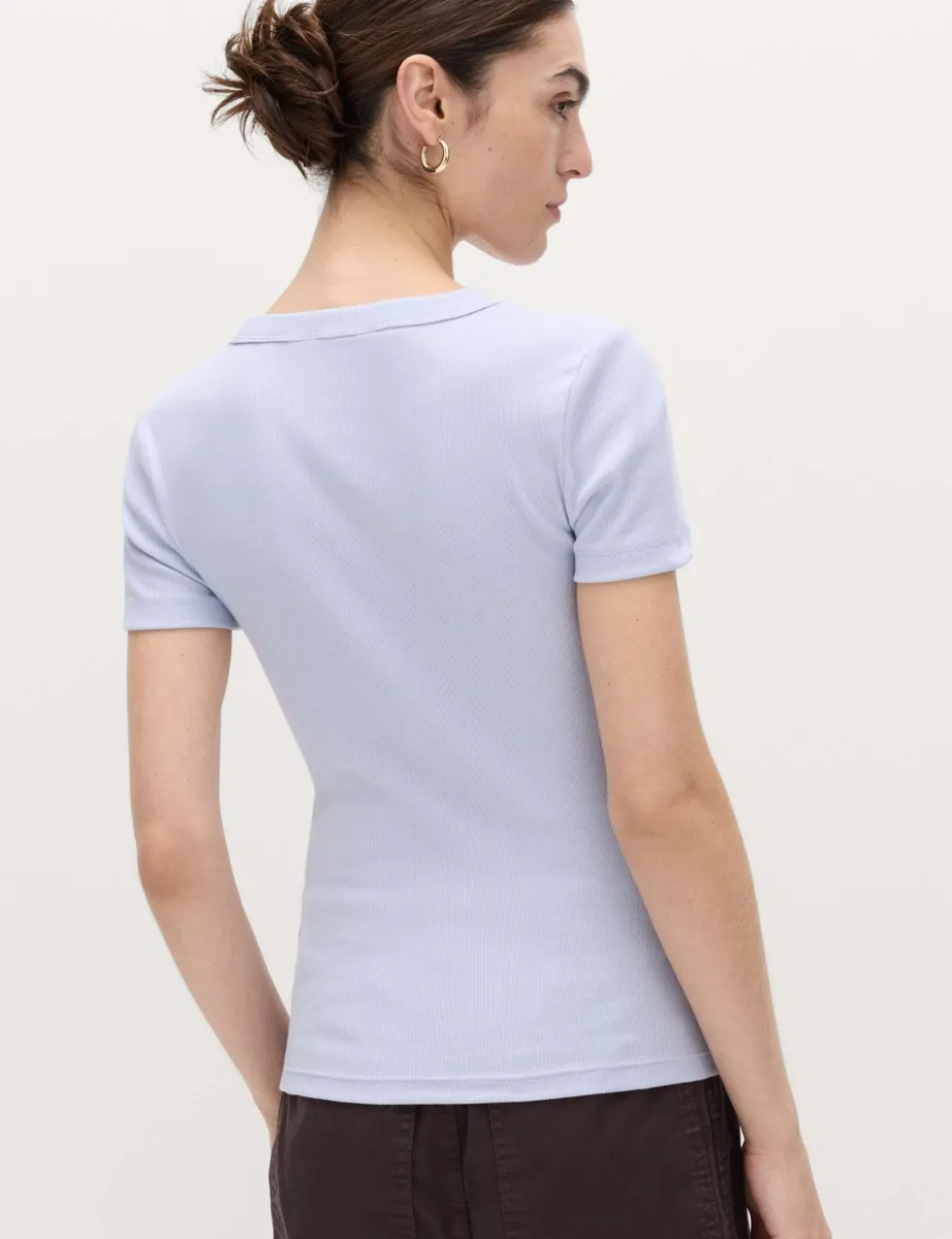 Cotton Rich Ribbed Slim Fit T-Shirt