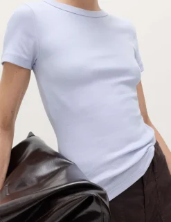 Cotton Rich Ribbed Slim Fit T-Shirt