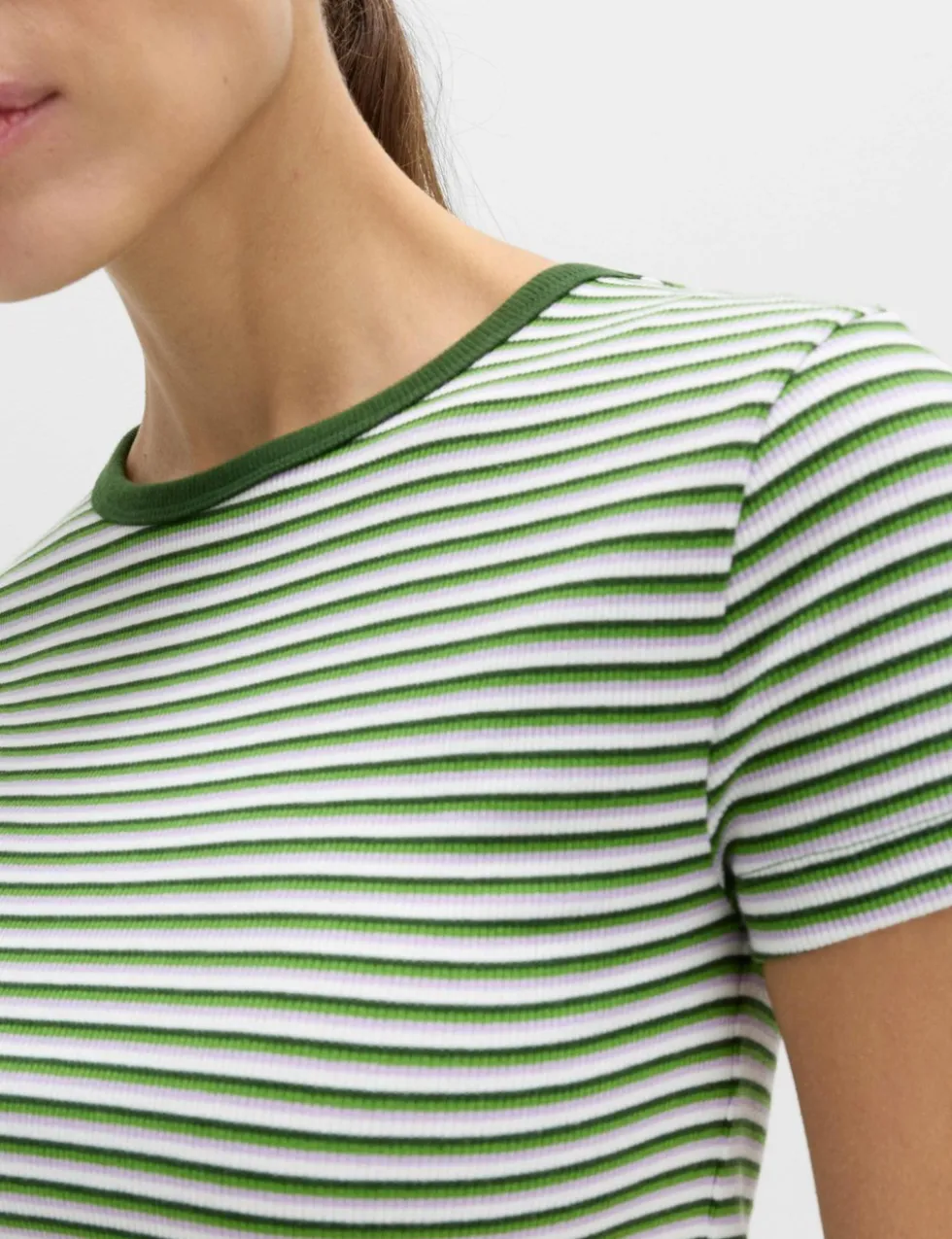Cotton Rich Ribbed Slim Fit T-Shirt
