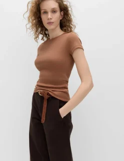 Cotton Rich Ribbed Slim Fit T-Shirt