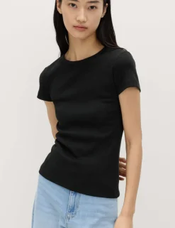 Cotton Rich Ribbed Slim Fit T-Shirt