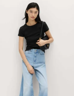 Cotton Rich Ribbed Slim Fit T-Shirt