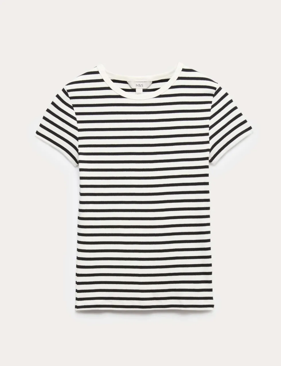 Cotton Rich Ribbed Slim Fit T-Shirt