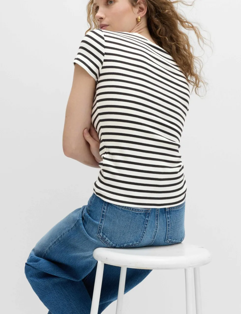 Cotton Rich Ribbed Slim Fit T-Shirt