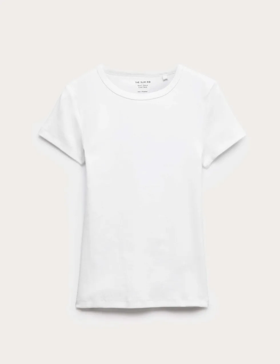 Cotton Rich Ribbed Slim Fit T-Shirt