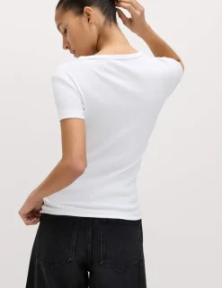 Cotton Rich Ribbed Slim Fit T-Shirt