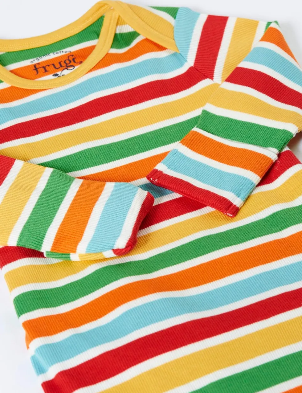 Cotton Rich Ribbed Striped Bodysuit (0-18 Mths)