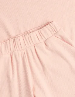 Cotton Rich Ribbed Top & Bottom Outfit (1-8 Yrs)