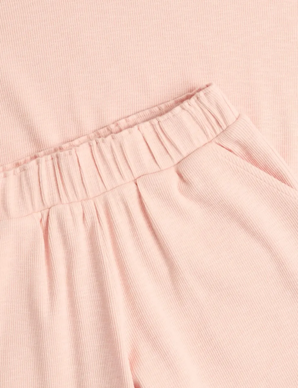Cotton Rich Ribbed Top & Bottom Outfit (1-8 Yrs)