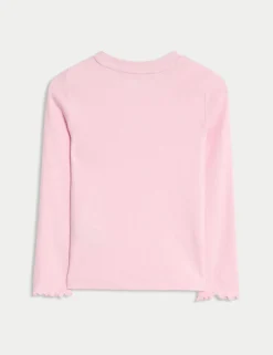 Cotton Rich Ribbed Top (2-8 Yrs)