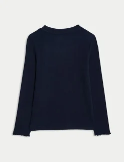 Cotton Rich Ribbed Top (2-8 Yrs)