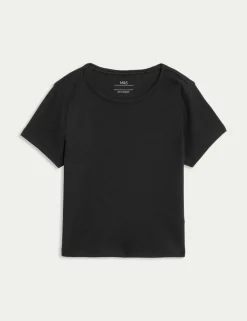 Cotton Rich Ribbed T-Shirt (2-16 Yrs)