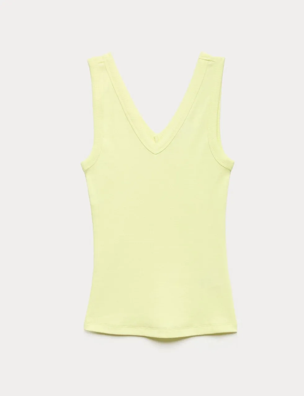 Cotton Rich Ribbed V-Neck Vest