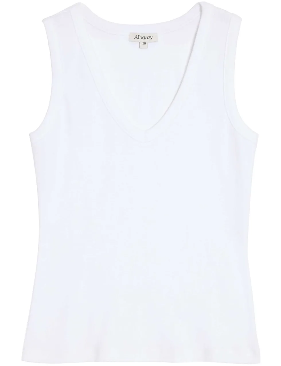 Cotton Rich Ribbed V-Neck Vest